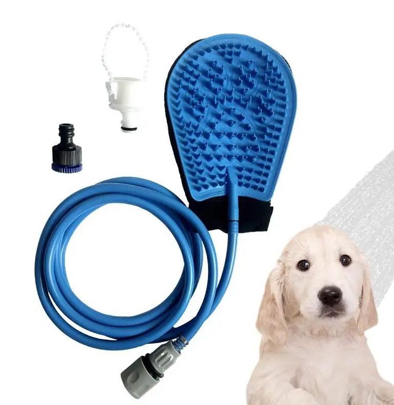 Guante Tipo Manopla 2 en 1 para Baño de Mascotas