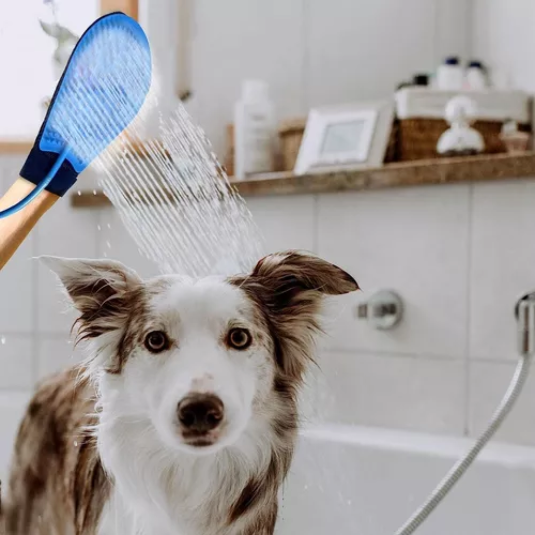 Guante Tipo Manopla 2 en 1 para Baño de Mascotas