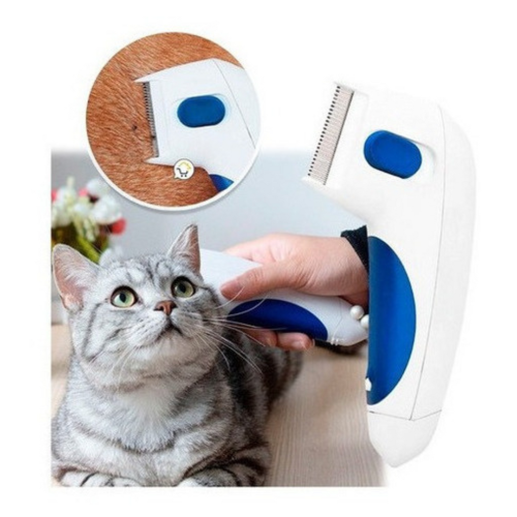 Cepillo Eléctrico Matapulgas para Perros