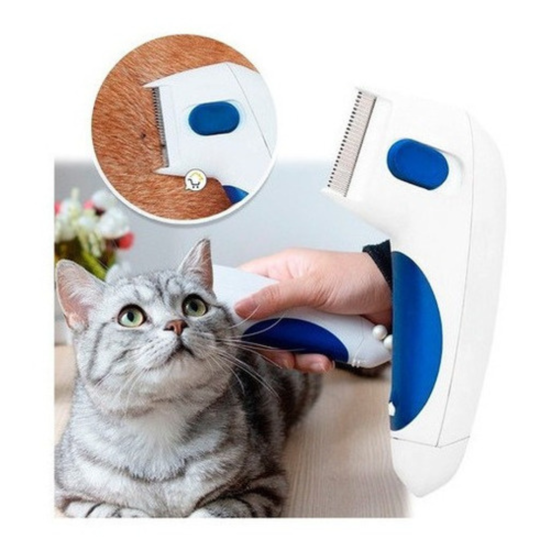 Cepillo Eléctrico Matapulgas para Perros