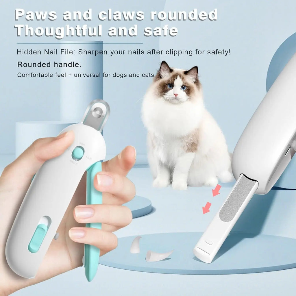 Cortaúñas Profesional para Mascotas con Lima y Recolector