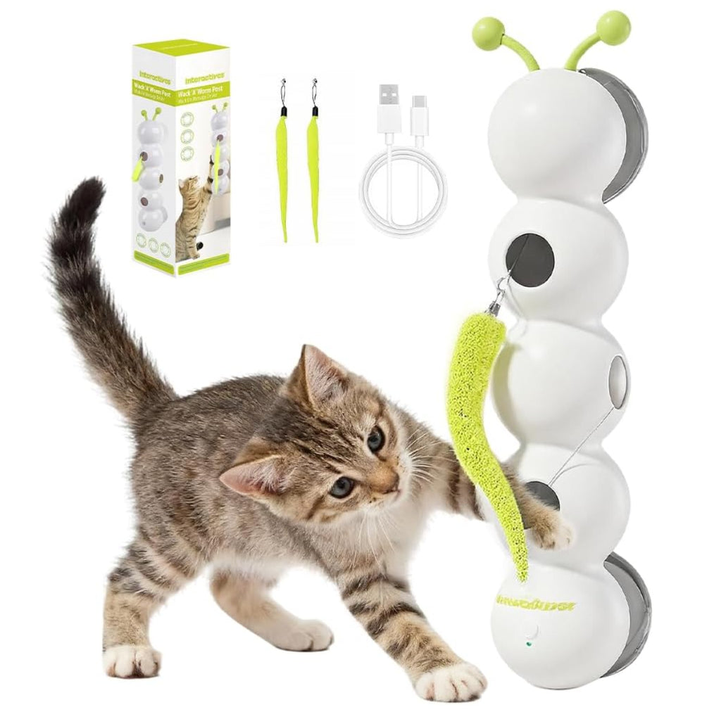 Juguete Interactivo para Gatos – Gusano Inteligente con Sensor