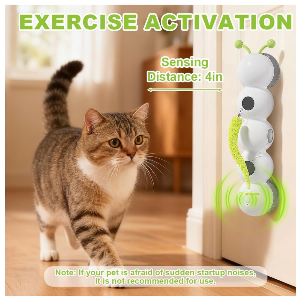 Juguete Interactivo para Gatos – Gusano Inteligente con Sensor