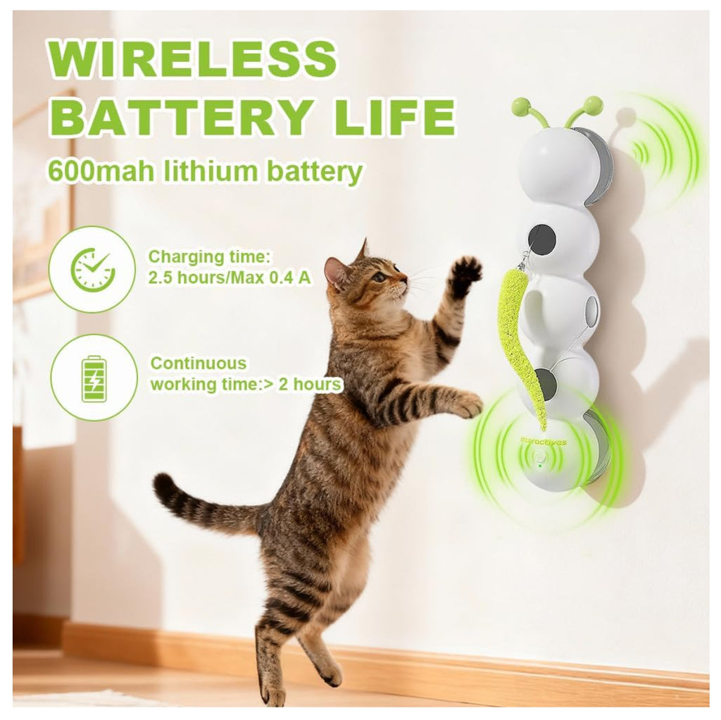 Juguete Interactivo para Gatos – Gusano Inteligente con Sensor