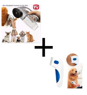 Combo Quita Pulga + Aspiradora para Mascotas