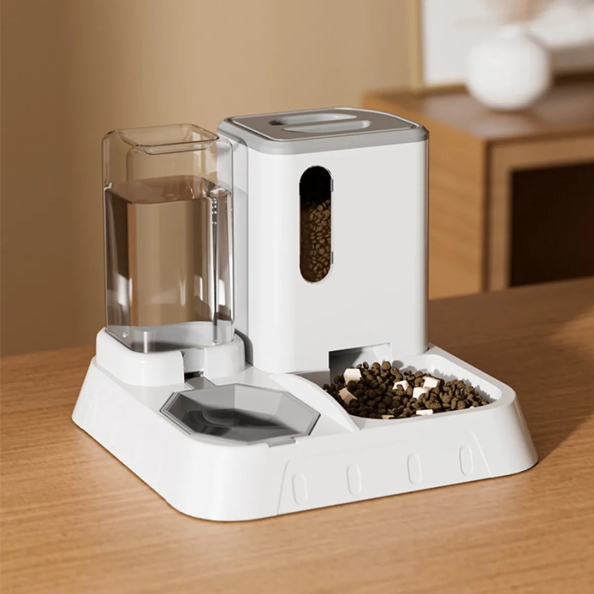 Dispensador Automático 2 en 1 - Comida y Agua